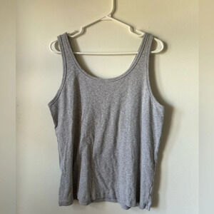 Aerie Ribbed Grey Tank  Top